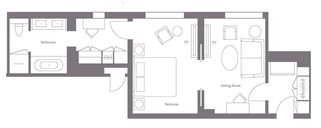 junior suite (deluxe) | floor plan