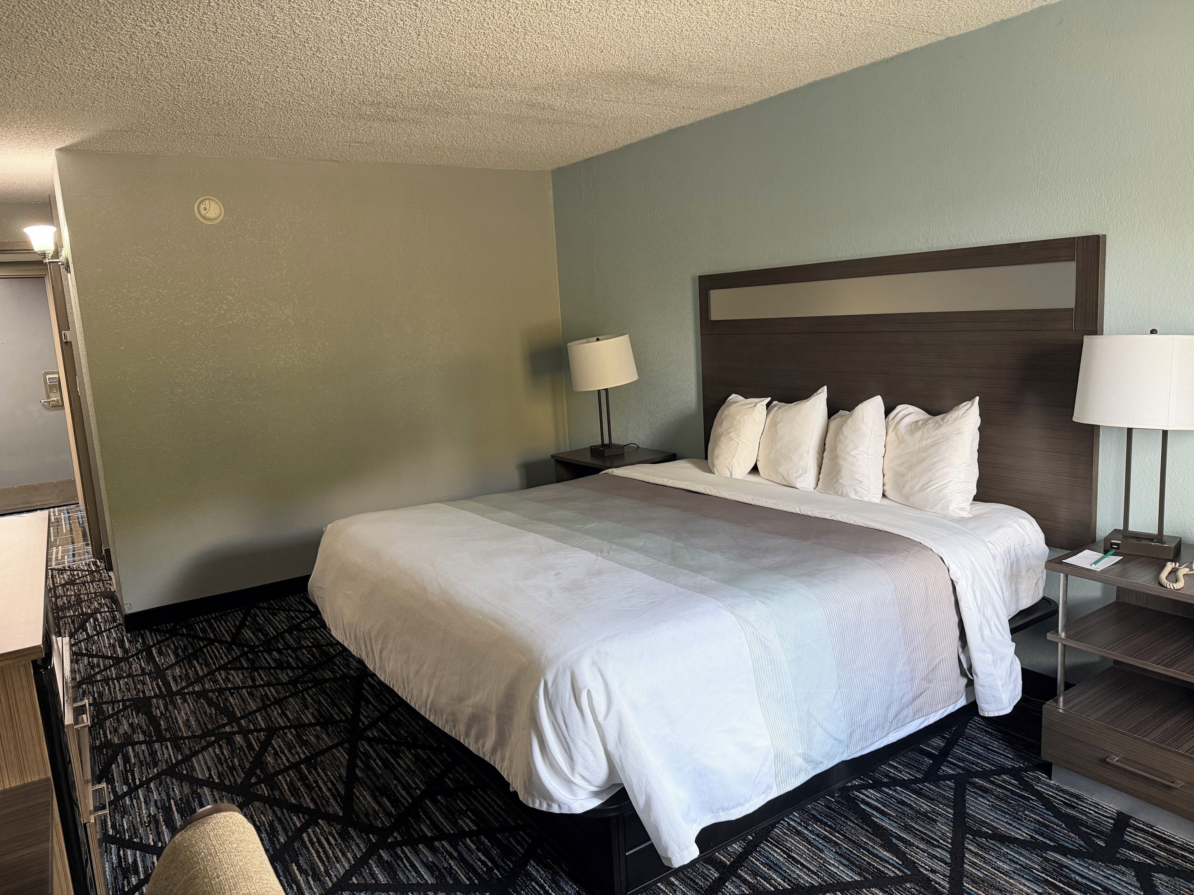 1 bedroom, premium bedding, desk, iron/ironing board