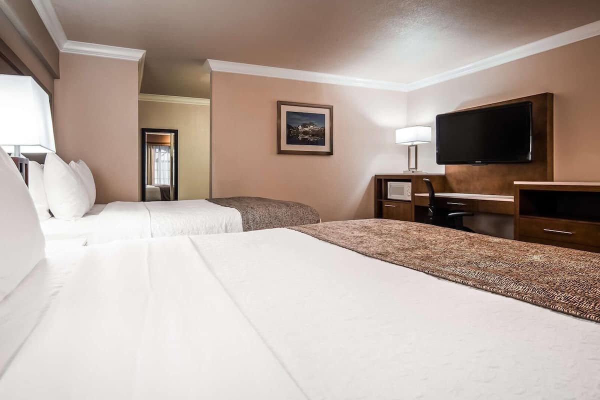Laptop workspace, iron/ironing board, WiFi, bed sheets