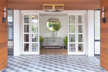 Interior entrance at Carmel Mission Inn