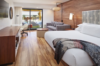 Room, 1 King Bed, Patio | Hypo-allergenic bedding, in-room safe, blackout drapes at Carmel Mission Inn