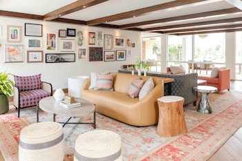Sitting area in hotel lobby at Carmel Mission Inn