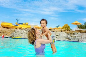 Indoor pool, 3 outdoor pools, pool umbrellas, sun loungers