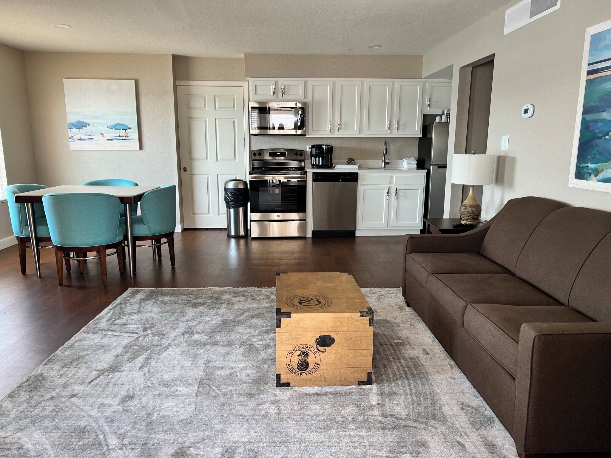 blackout curtains, iron/ironing board, travel cot, free wifi