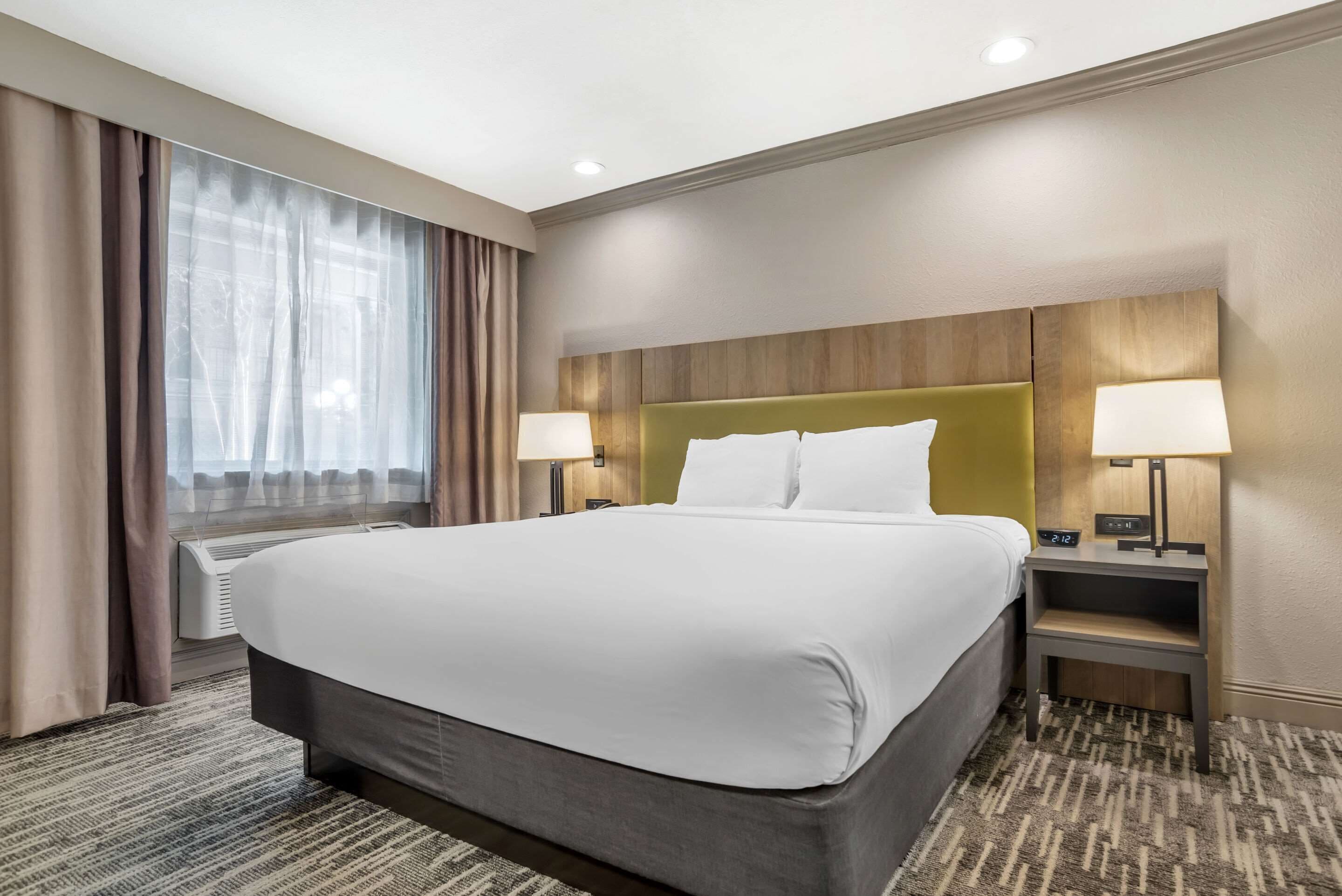 Zimmer, 1 King-Bett, barrierefrei, Nichtraucher (Roll-in Shower) | Hochwertige Bettwaren, Zimmersafe, Schreibtisch