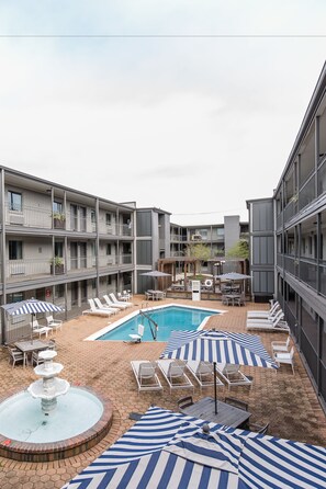 Room, 2 Queen Beds, Non Smoking | Outdoor pool | Outdoor pool, pool umbrellas