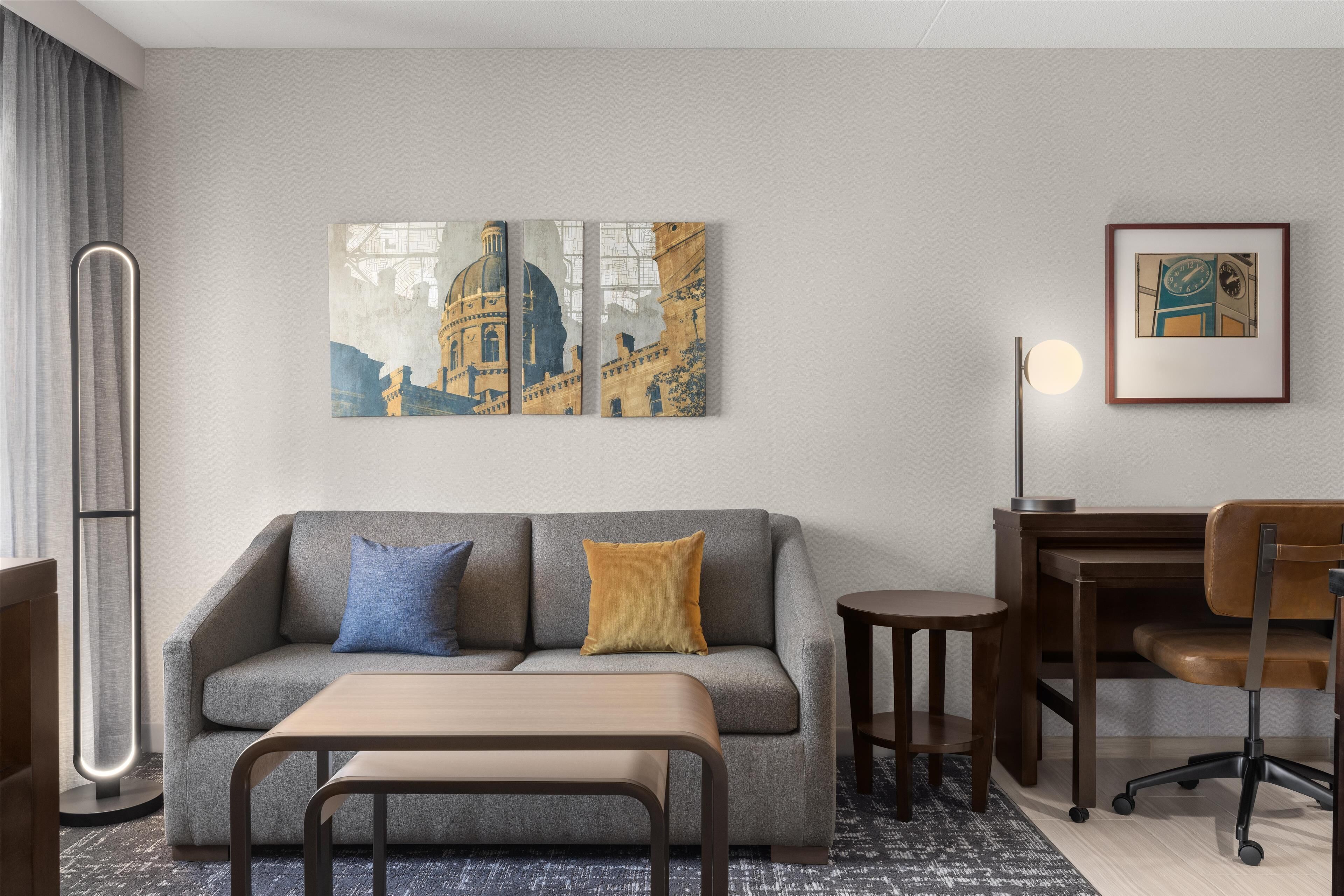 Premium bedding, down duvets, in-room safe, desk