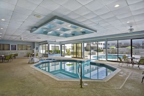 Indoor pool, seasonal outdoor pool