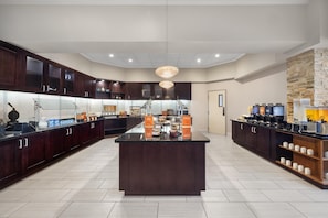 Free daily self-service breakfast