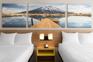 In-room safe, desk, laptop workspace, blackout drapes