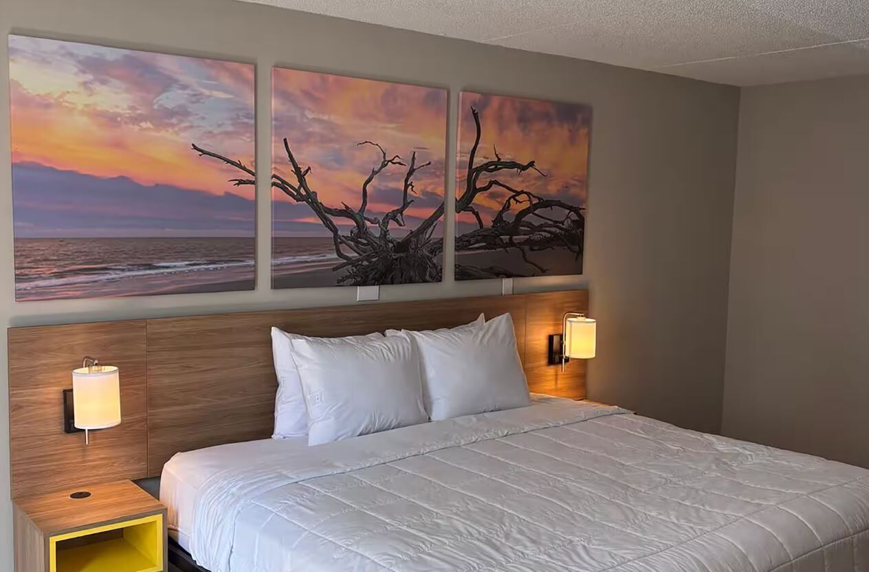 In-room safe, desk, laptop workspace, blackout curtains