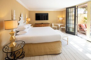 Deluxe Room, 1 King Bed, Terrace (Pool) | In-room safe, desk, laptop workspace, blackout curtains