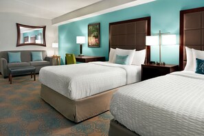 Premier Suite, Multiple Beds (2 Double Beds, Sofa Sleeper) | Egyptian cotton sheets, premium bedding, desk, blackout drapes