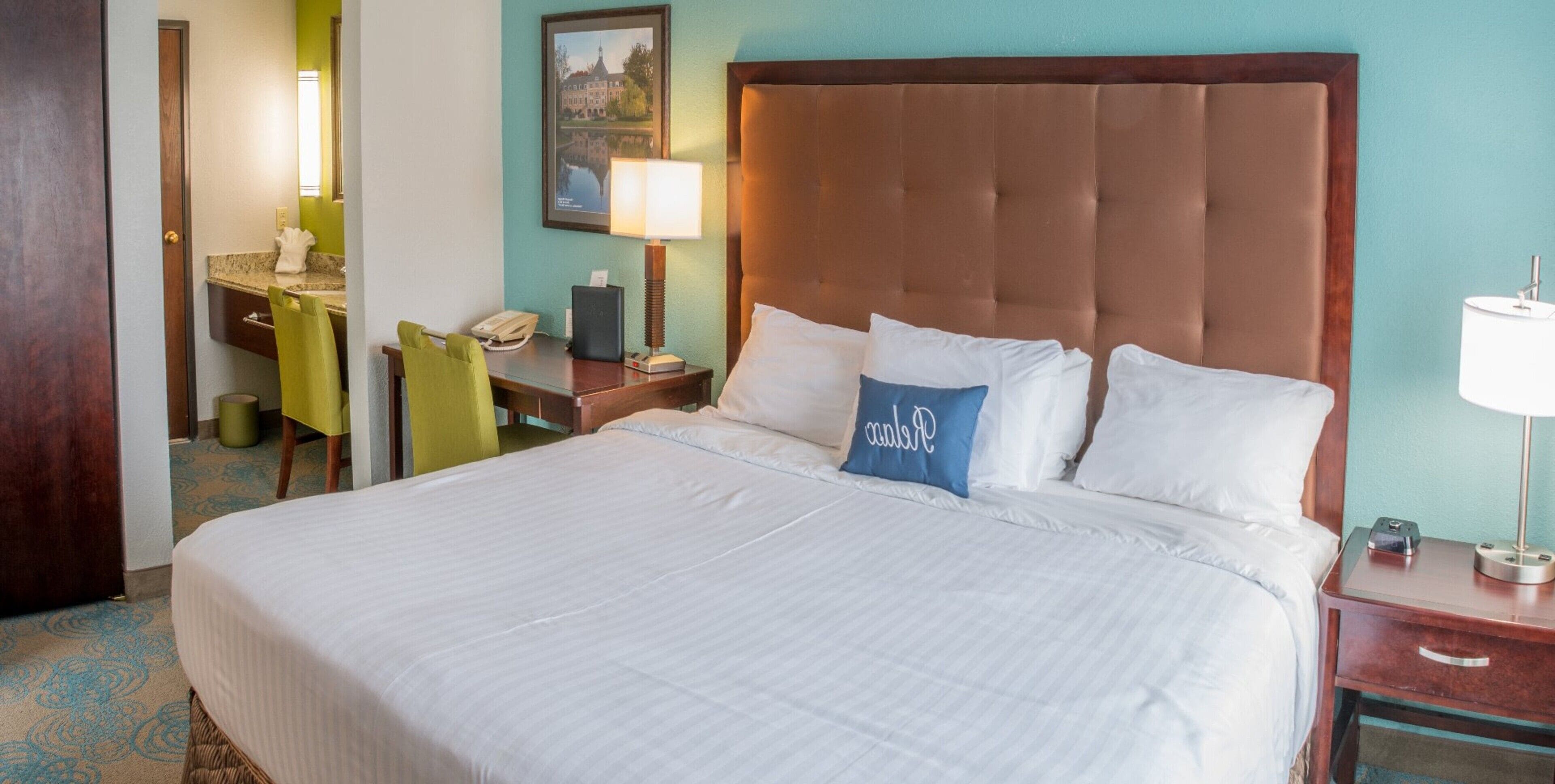 egyptian cotton sheets, premium bedding, desk, blackout curtains