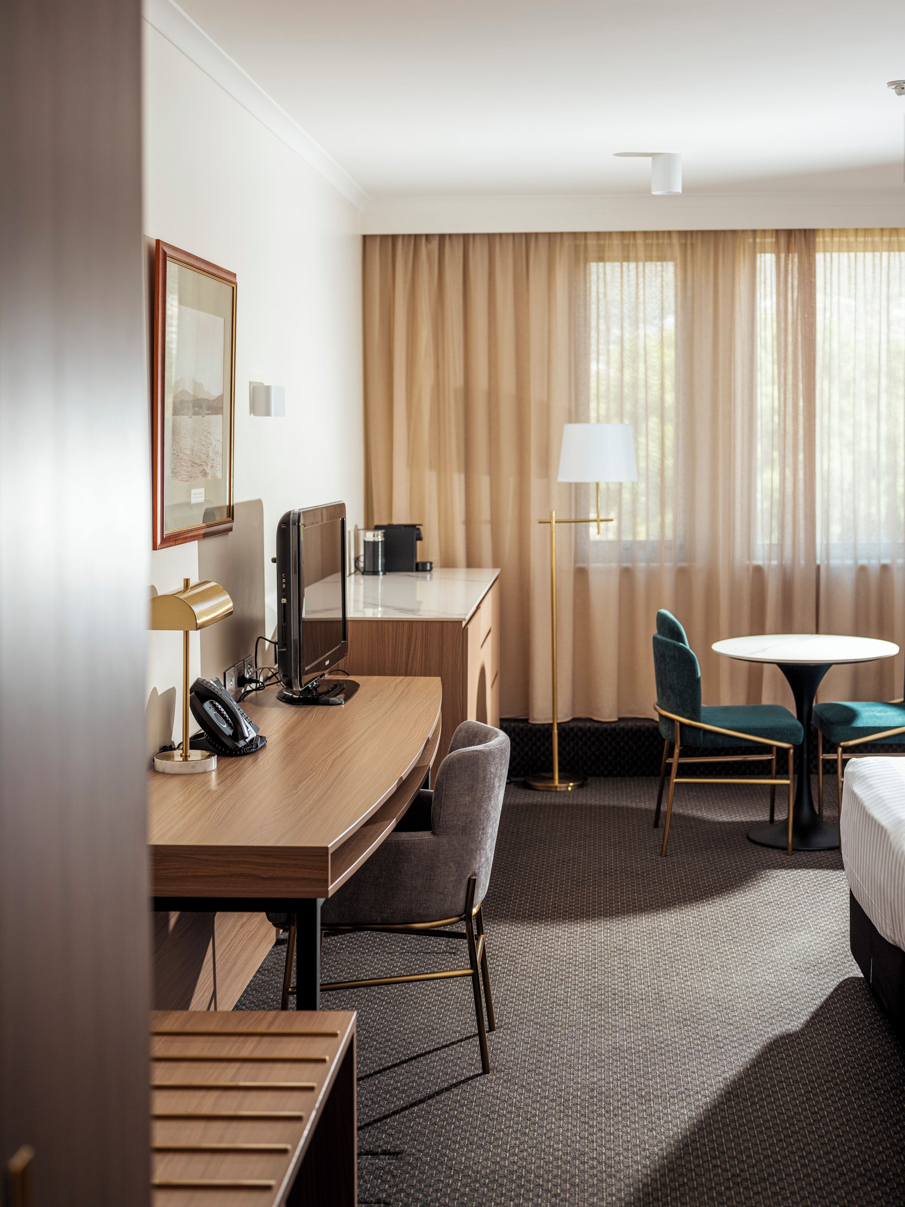 premium bedding, minibar, in-room safe, individually decorated