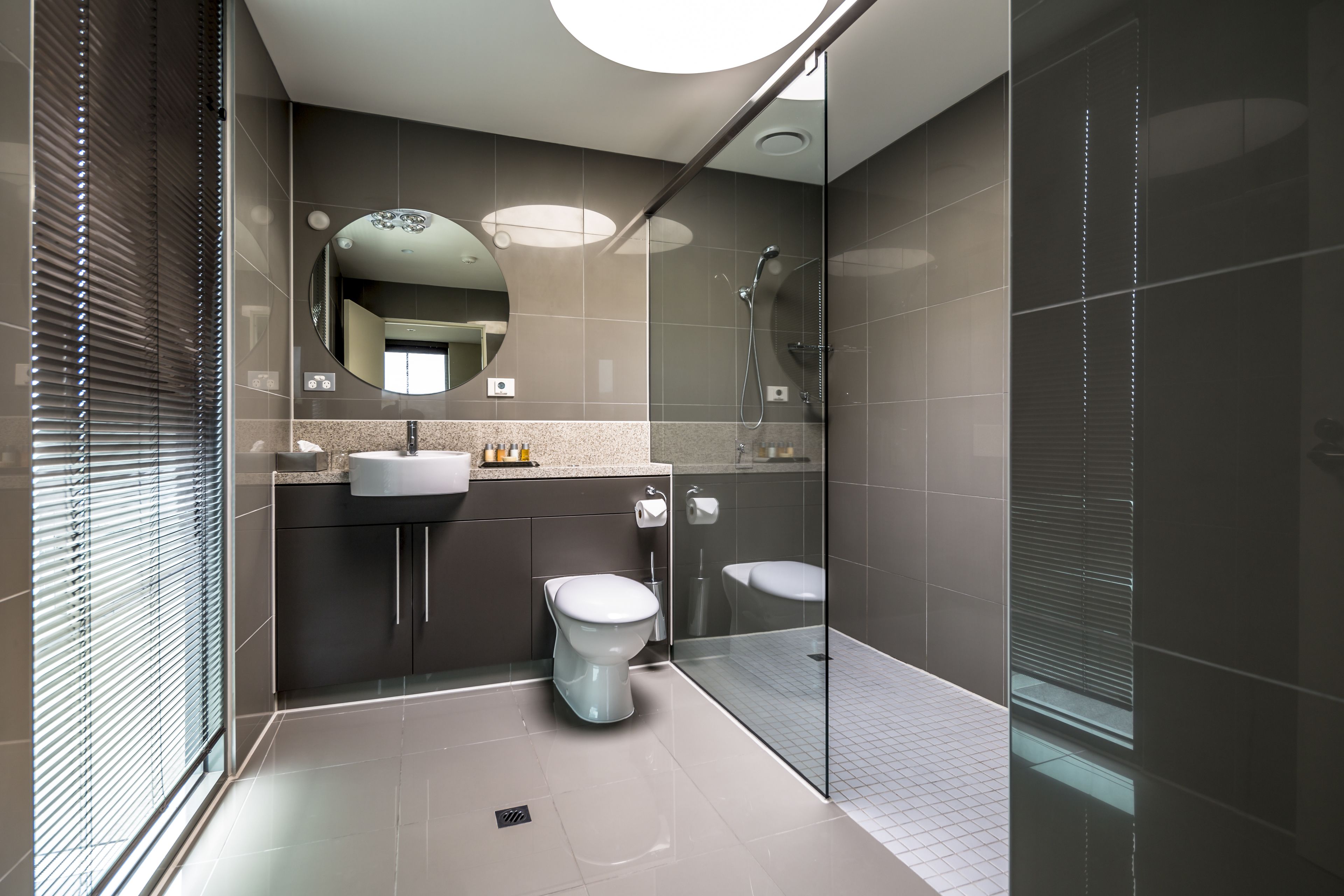 two bedroom penthouse - harbour view | bathroom | shower, rainfall showerhead, designer toiletries, hair dryer