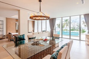 2Bedroom Pool Suite Beach Front | Living area | 40-inch flat-screen TV with satellite channels - Angsana Laguna Phuket (Choeng Thale)