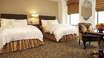 Frette Italian sheets, premium bedding, down duvets, pillow-top beds