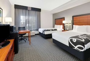 Room, 2 Double Beds, Non Smoking (Bathtub w/Grab Bars) | Premium bedding, desk, iron/ironing board, free cribs/infant beds