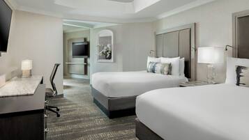 Premium bedding, down duvets, in-room safe, desk