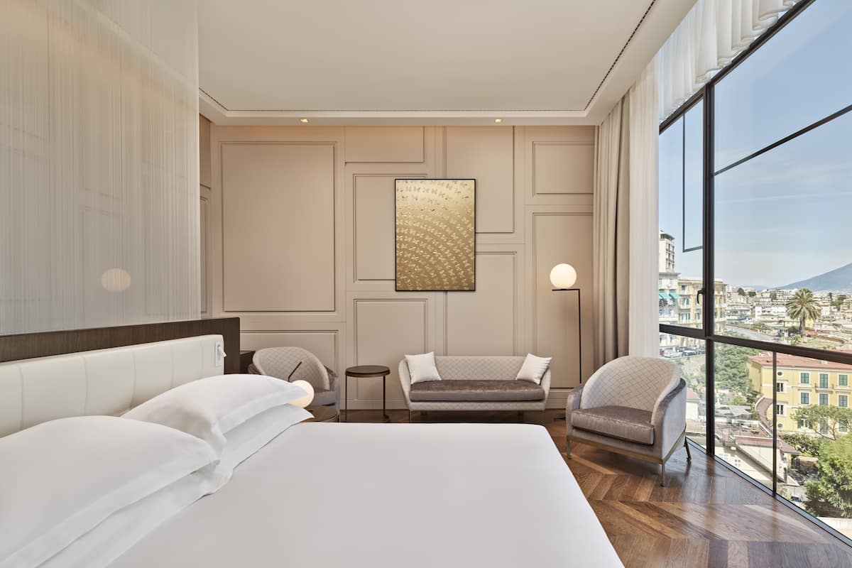 junior suite, 1 king bed, sea view (mbriana) | 1 bedroom, premium bedding, down duvets, memory-foam beds