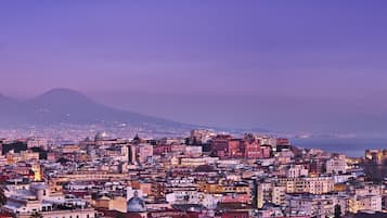 Vue sur la ville depuis l’hébergement