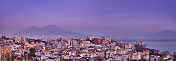 Vue sur la ville depuis l’hébergement