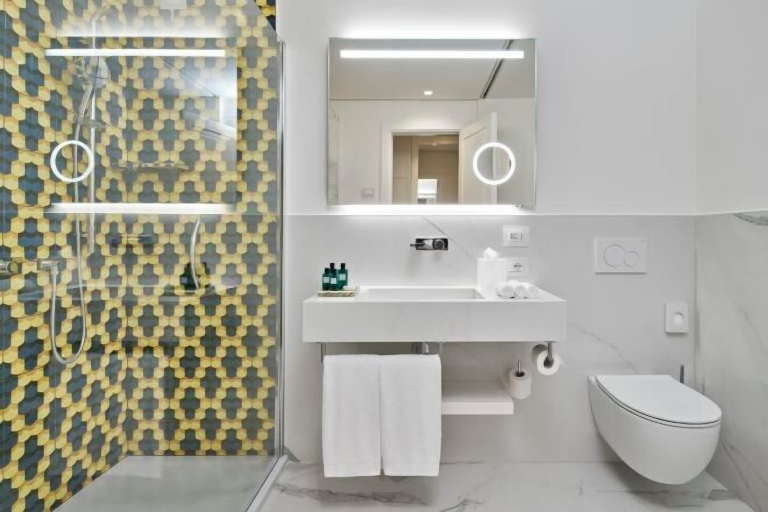 Bathroom | Shower, eco-friendly toiletries, hair dryer, bathrobes