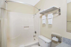 Free toiletries, hair dryer, towels