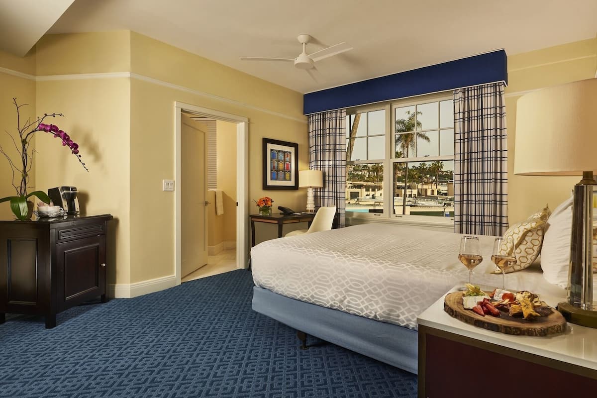 Premium bedding, down comforters, pillowtop beds, in-room safe