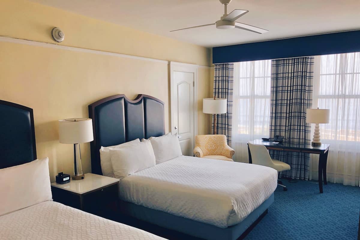 Premium bedding, down duvets, pillow-top beds, in-room safe