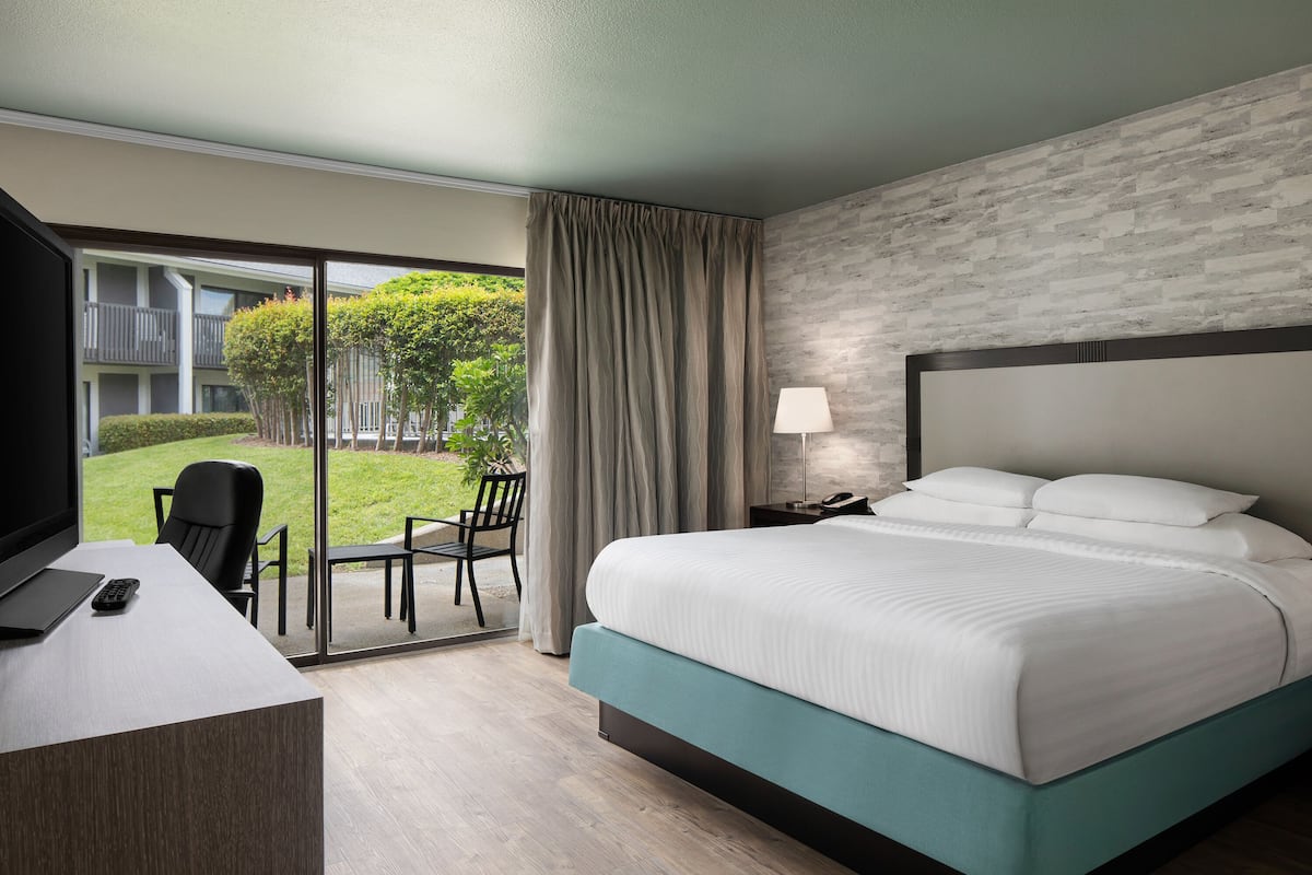 Standard Room, 1 King Bed, Accessible, Ground Floor | 1 bedroom, hypo-allergenic bedding, in-room safe, desk