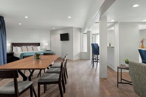 Suite, 1 Bedroom, Balcony | Living area | 36-inch LCD TV with cable channels, TV - Carlsbad by the Sea Hotel, Carlsbad, Series By Marriott (Carlsbad)