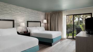 Standard Room, 2 Queen Beds, Terrace, Courtyard View | 1 bedroom, hypo-allergenic bedding, in-room safe, desk