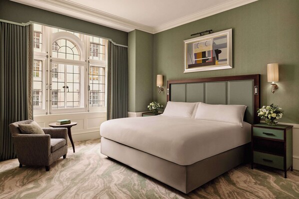 Premium bedding, free minibar items, in-room safe