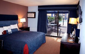 Room, 1 King Bed, Non Smoking, Pool View | In-room safe, iron/ironing board, free cribs/infant beds, free WiFi