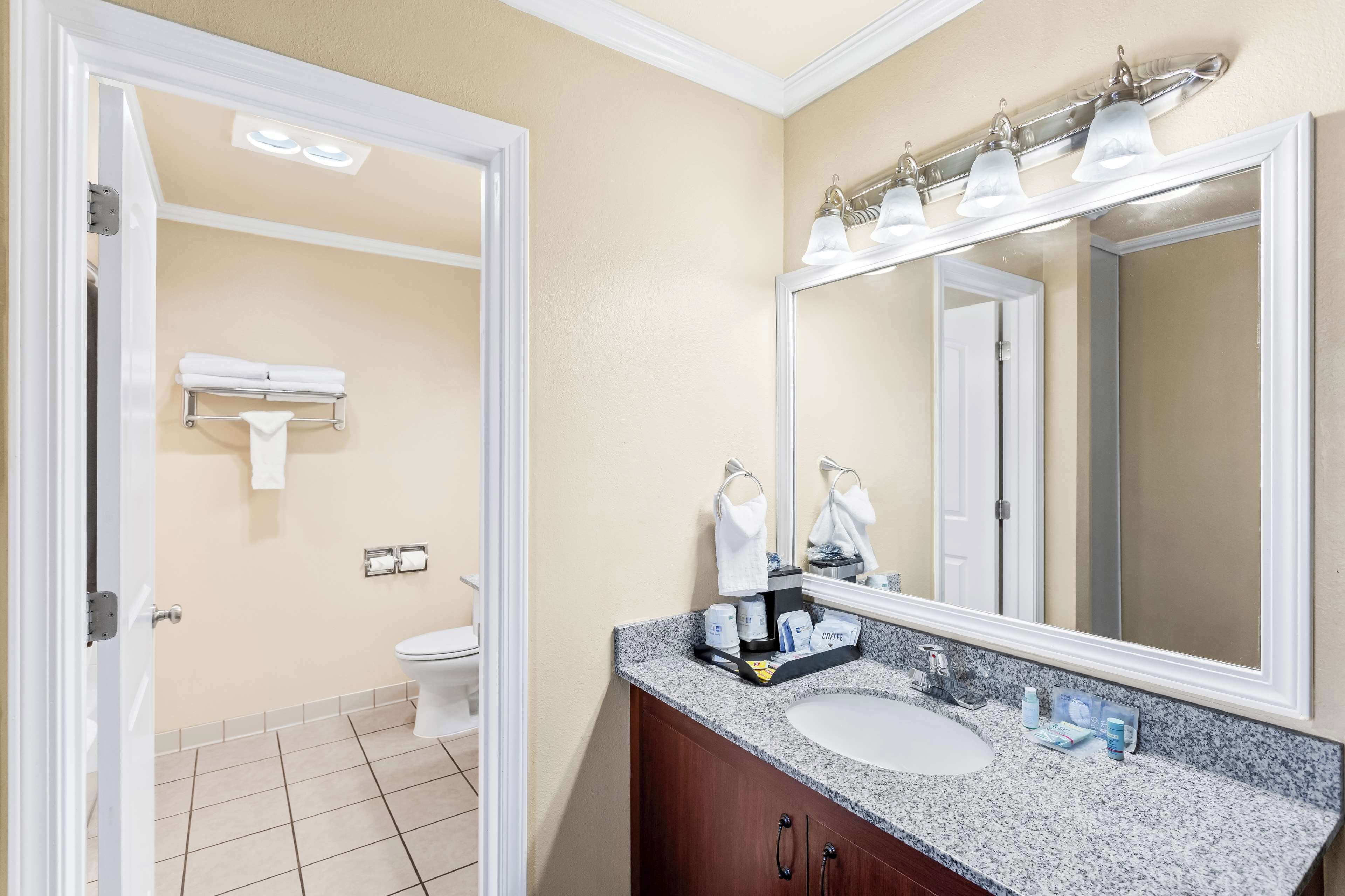 free toiletries, hair dryer, towels, soap