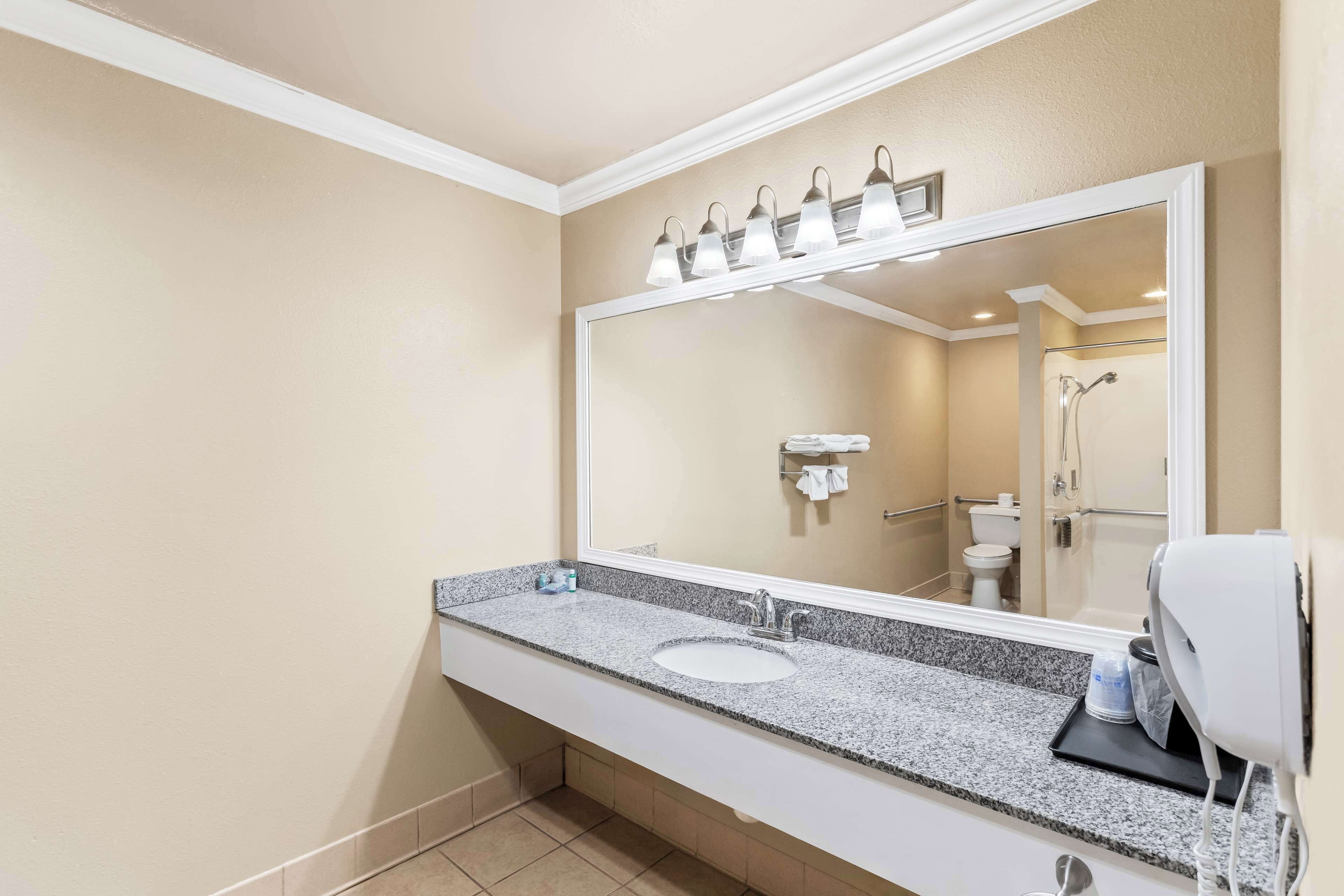standard room, 2 queen beds, accessible, non smoking | accessible bathroom