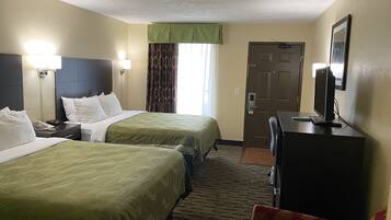 Bureau, espace de travail pour ordinateur portable, rideaux occultants