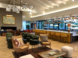 Sports bar, garden views, open daily