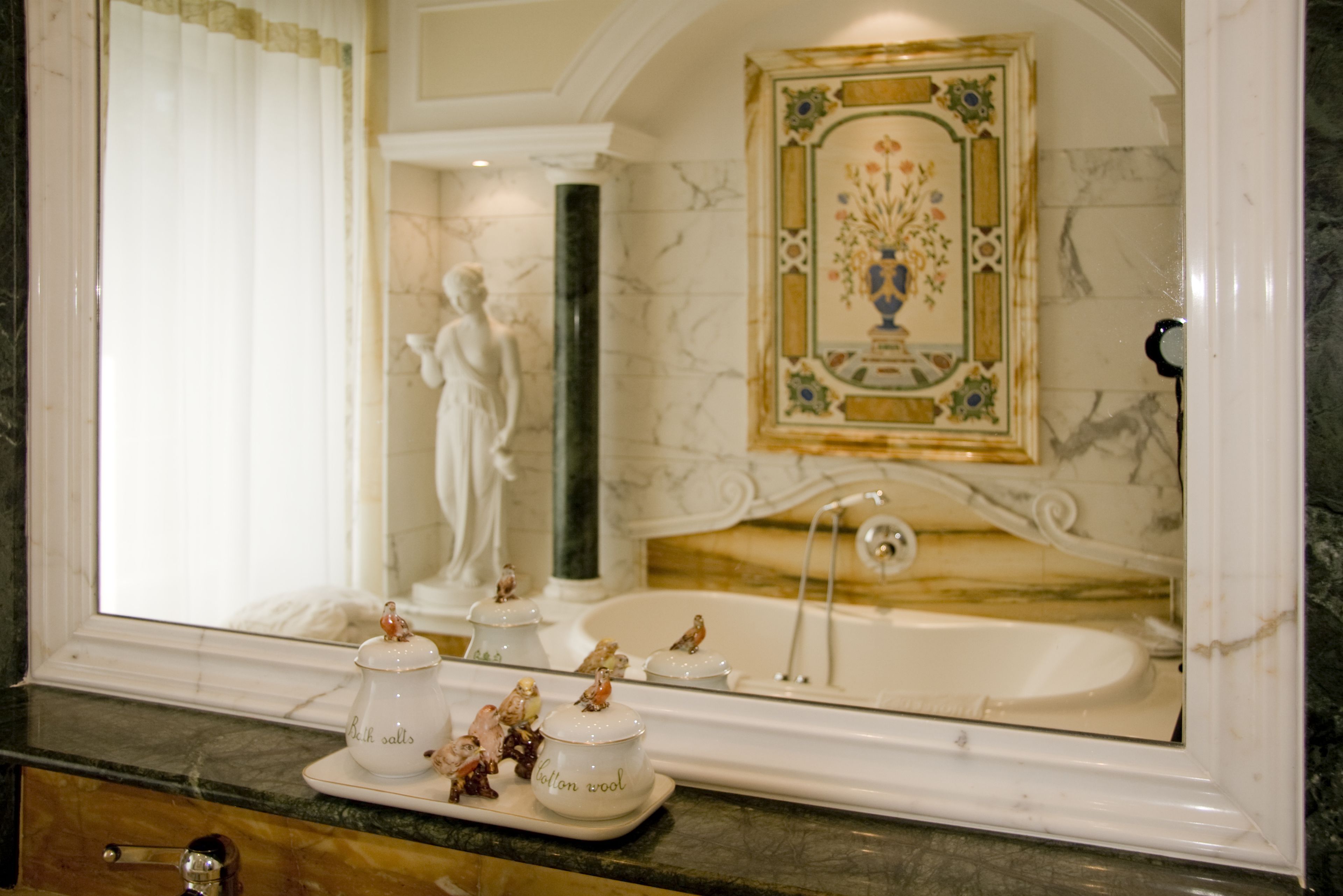 imperial suite | bathroom | combined shower/bathtub, jetted bath, designer toiletries, hair dryer