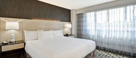 1 bedroom, hypo-allergenic bedding, down duvets, in-room safe