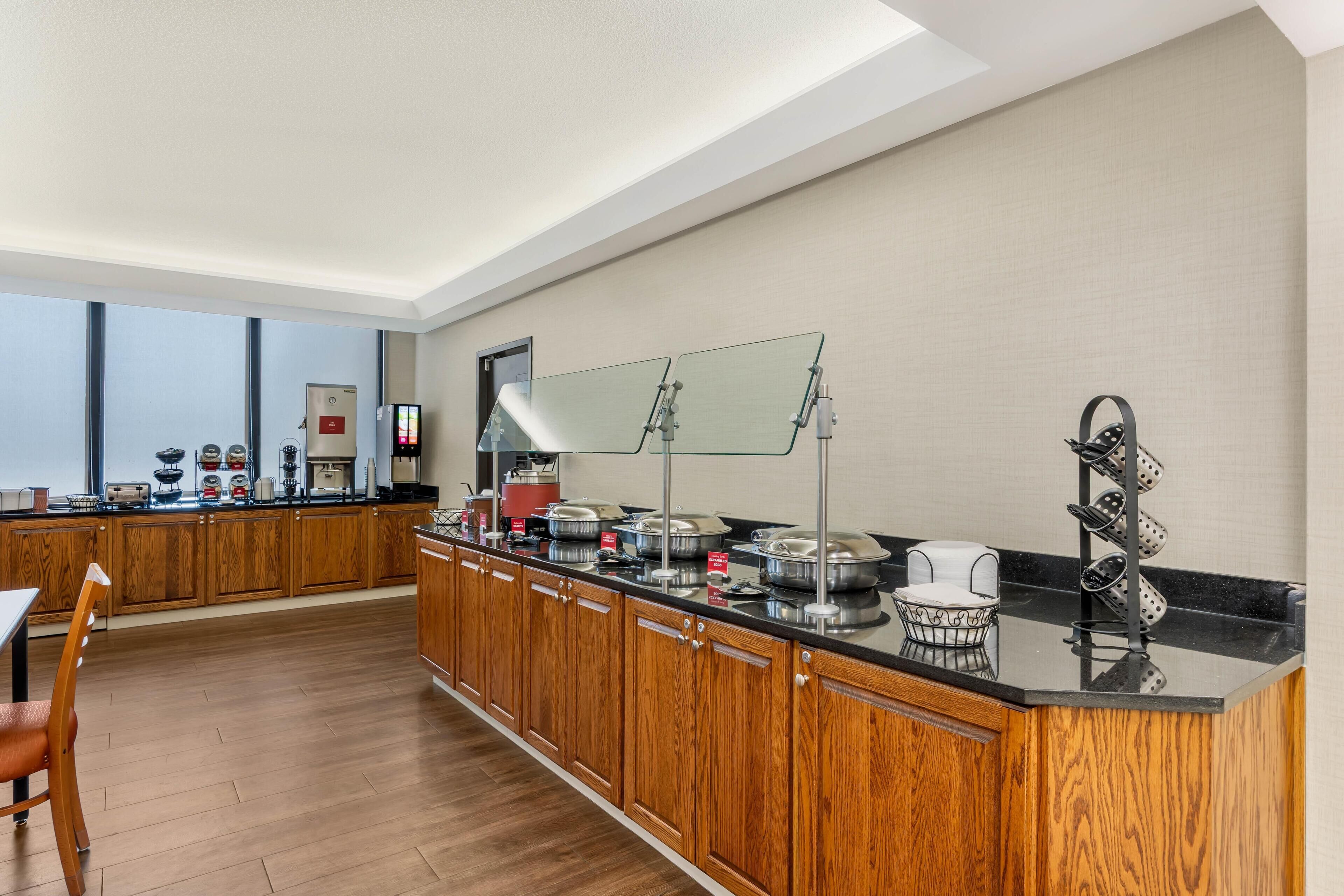 Free daily buffet breakfast 