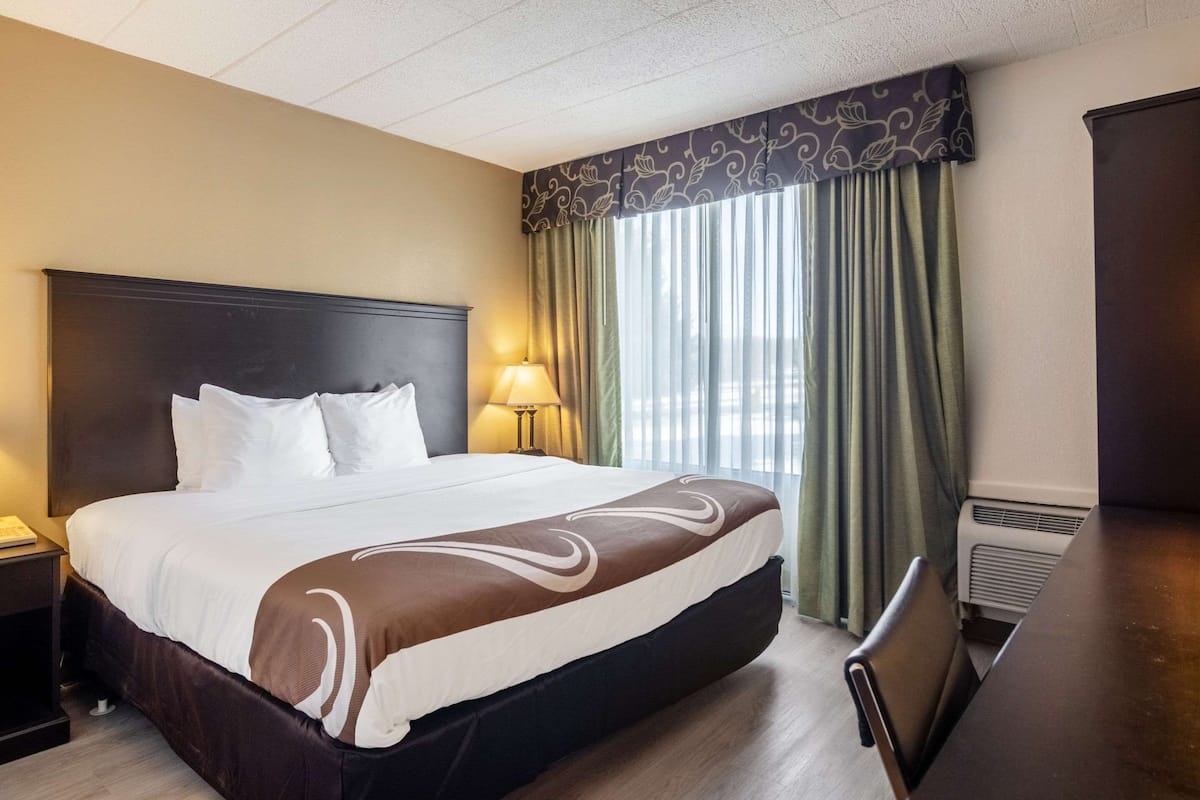 Pillow-top beds, in-room safe, desk, blackout curtains