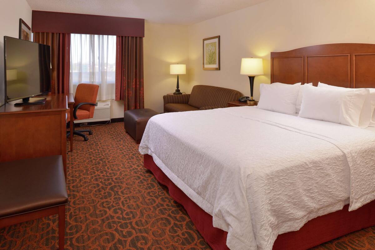 Blackout drapes, iron/ironing board, cribs (free), WiFi (free)