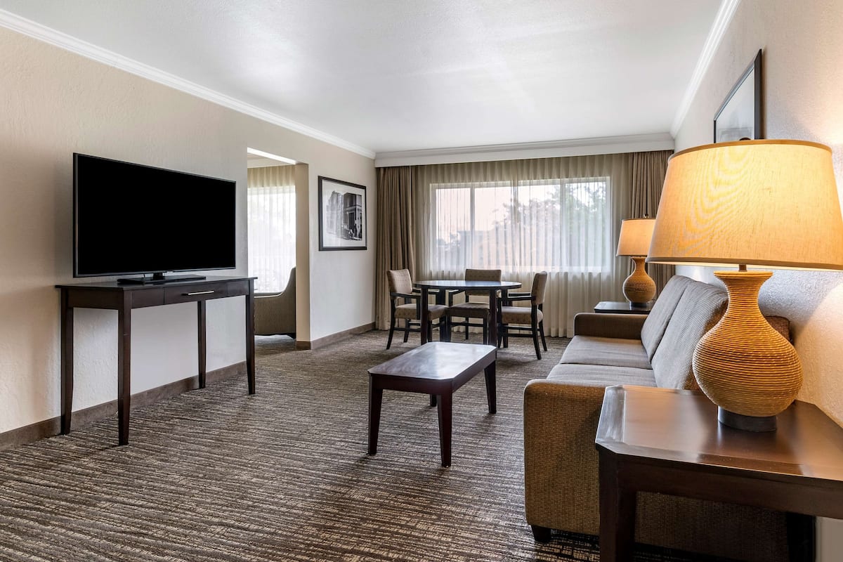 Suite, 1 très grand lit, non-fumeur, réfrigérateur et four à micro-ondes (with Sofabed) | Literie de qualité, coffre-fort, bureau