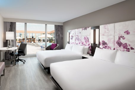 Premium bedding, in-room safe, desk, laptop workspace. Hilton Washington DC National Mall The Wharf