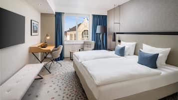 Habitación estándar doble | Ropa de cama hipoalergénica y edredones de plumas