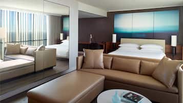 Peralatan tempat tidur hipoalergenik, peti besi dalam bilik, meja