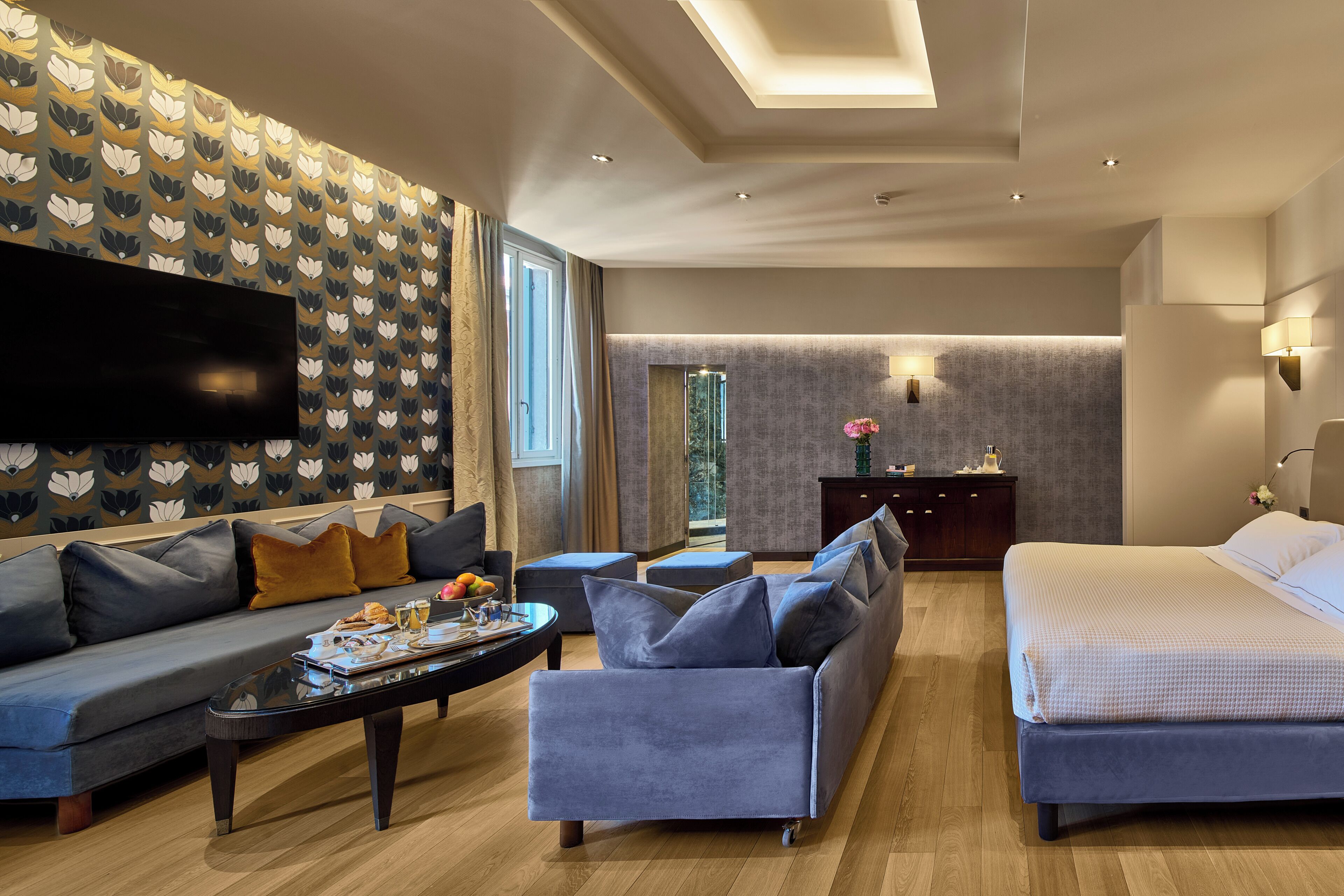 Junior-Suite | Hochwertige Bettwaren, Minibar, Zimmersafe, Schreibtisch